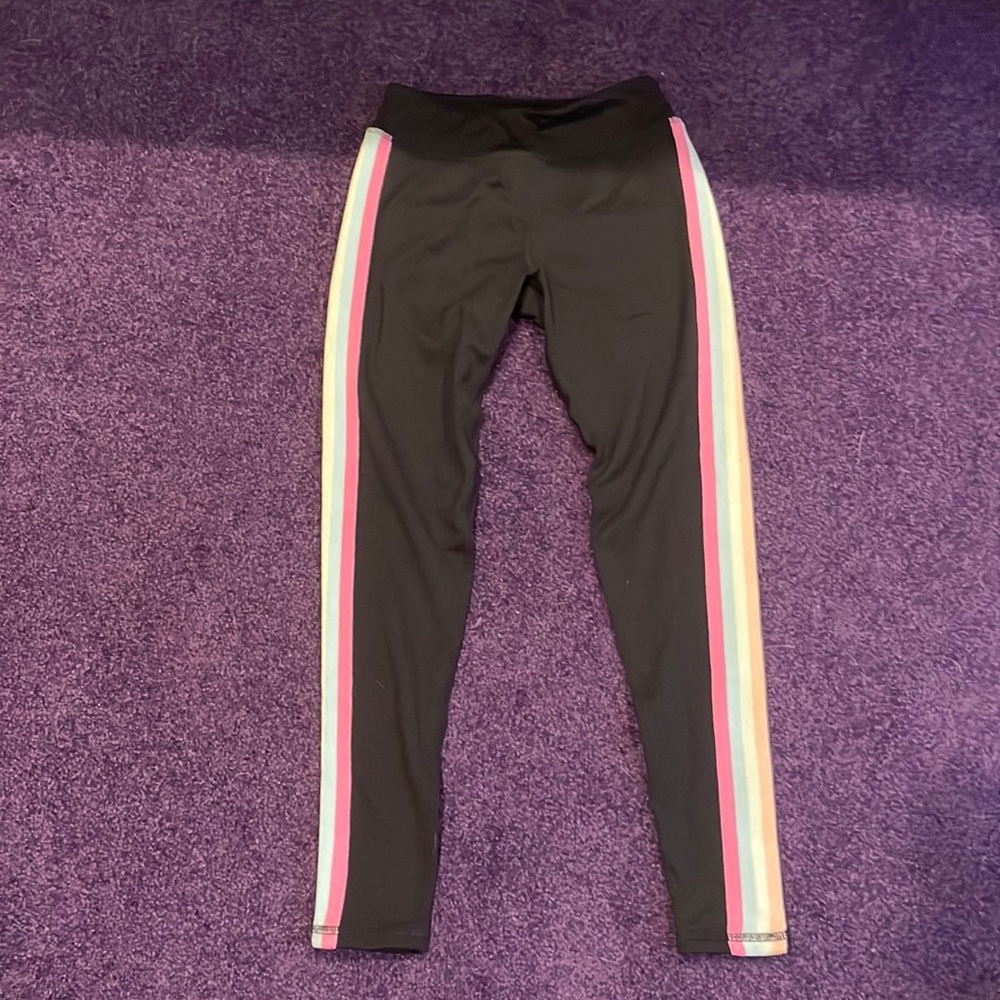 spiritual gangster pastel stripe leggings